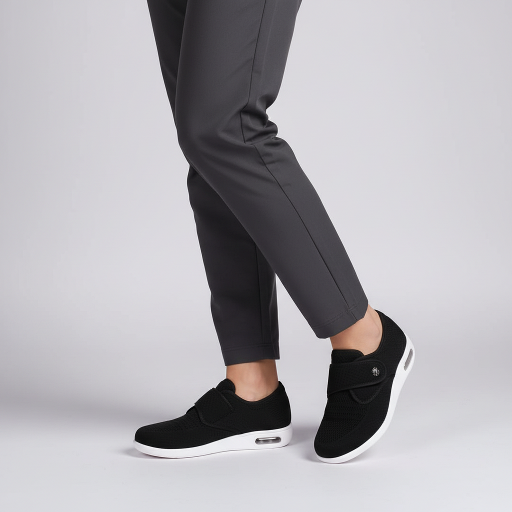 Mesh Walking Shoes with Hook-and-Loop Strap