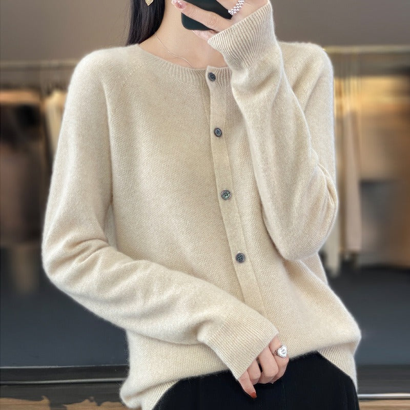Women's Soft Knit Button-Up Cardigan