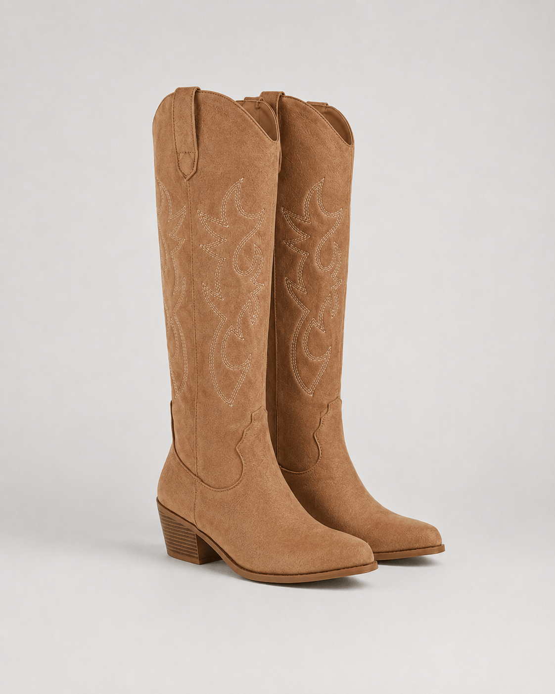Bottes de cowboy brodées pour femme | Bottes western montant jusqu'au genou