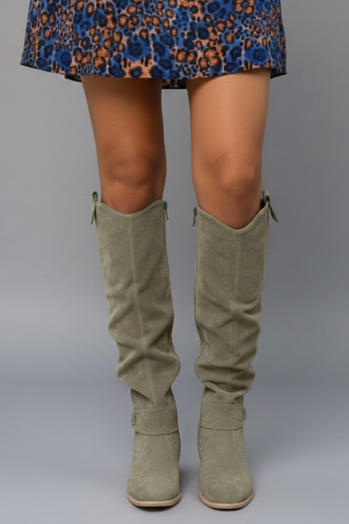 Women's Slouch Knee High Flat Boots