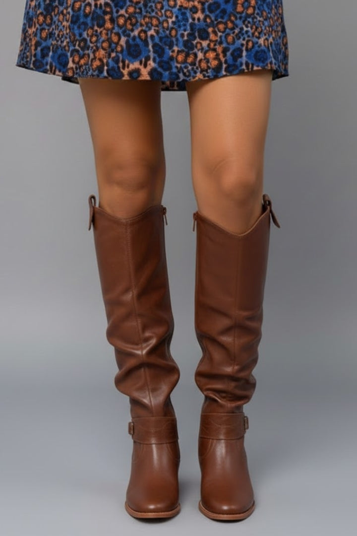 Women's Slouch Knee High Flat Boots