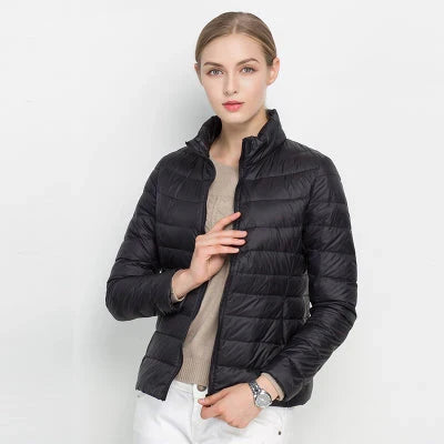 Women's Lightweight Puffer Jacket | Slim Fit Quilted Coat