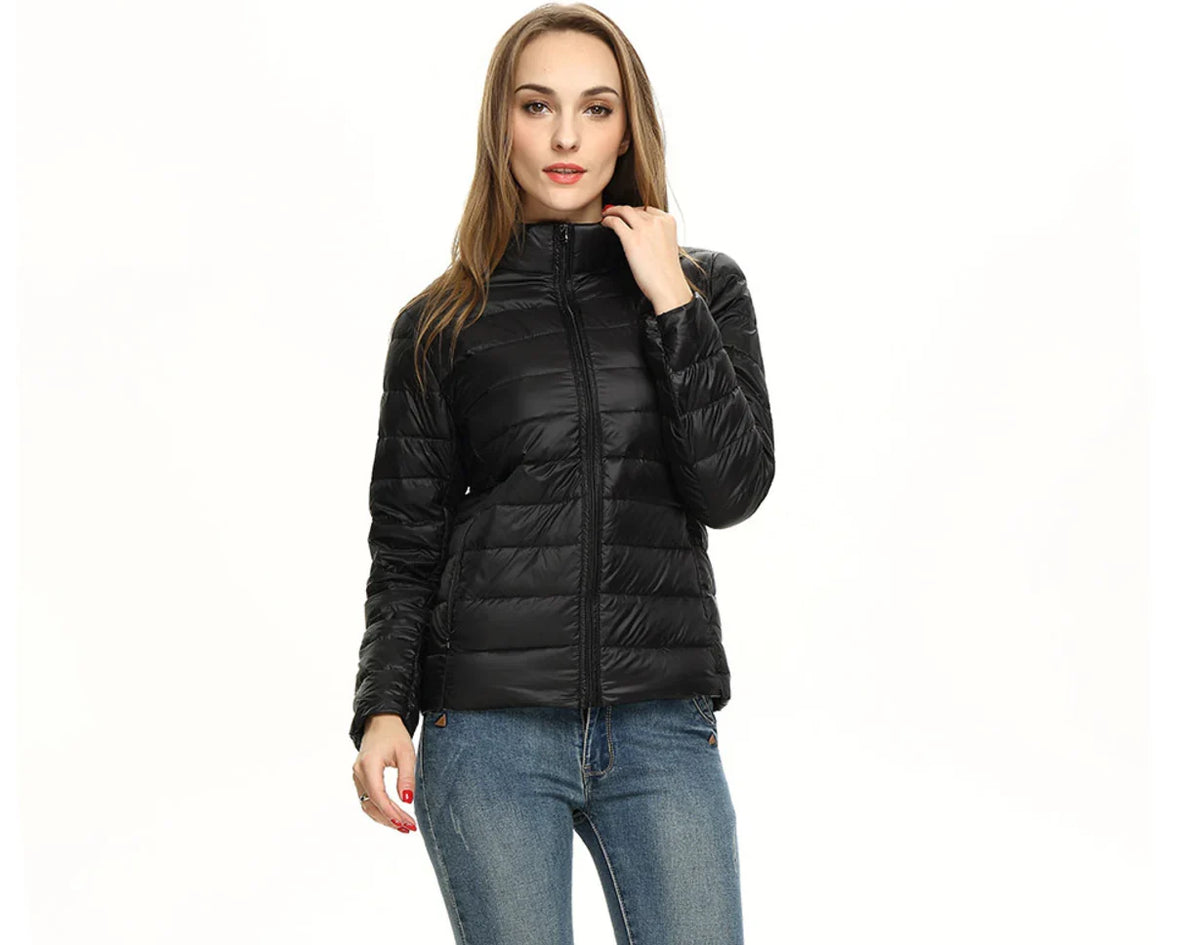 Women's Lightweight Puffer Jacket | Slim Fit Quilted Coat
