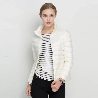 Women's Lightweight Puffer Jacket | Slim Fit Quilted Coat