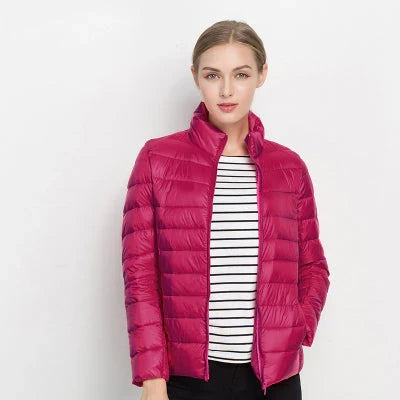 Women's Lightweight Puffer Jacket | Slim Fit Quilted Coat