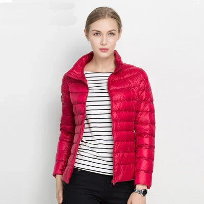 Women's Lightweight Puffer Jacket | Slim Fit Quilted Coat