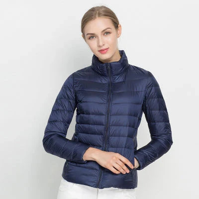 Women's Lightweight Puffer Jacket | Slim Fit Quilted Coat