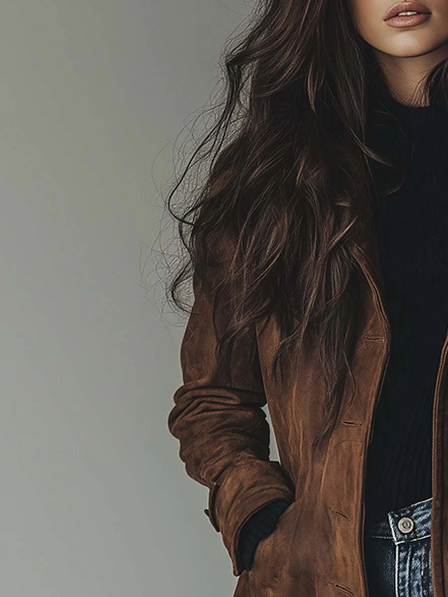 Women’s Longline Single-Breasted Tailored Coat