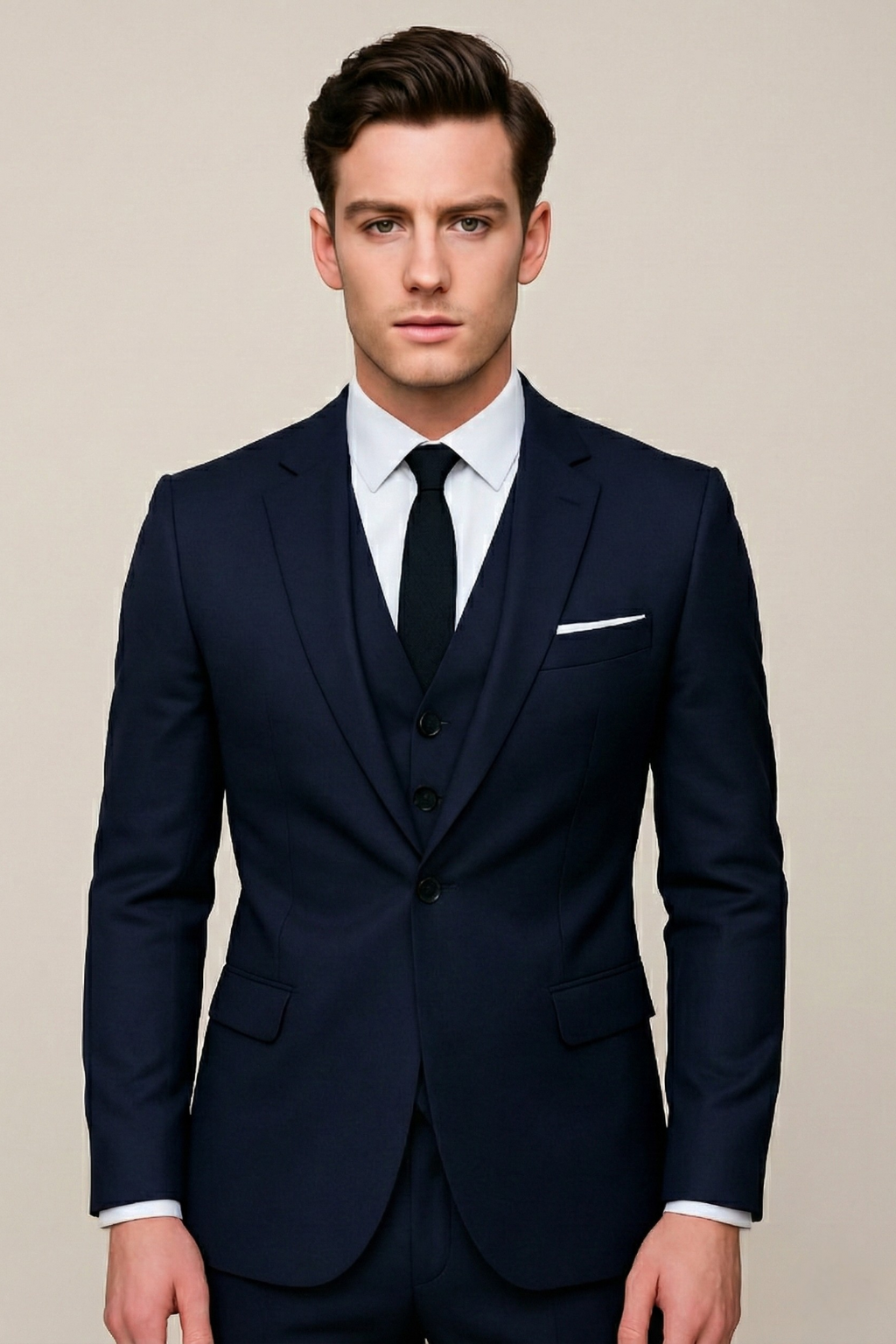Men's Slim Fit Three-Piece Suit