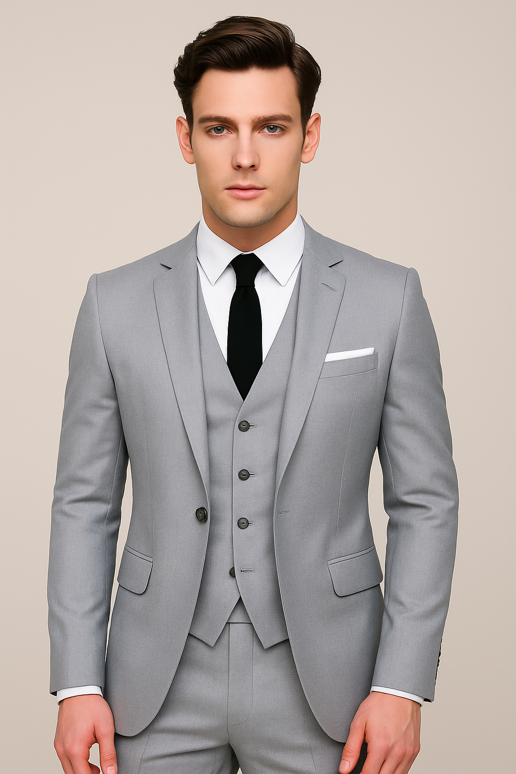 Men's Slim Fit Three-Piece Suit