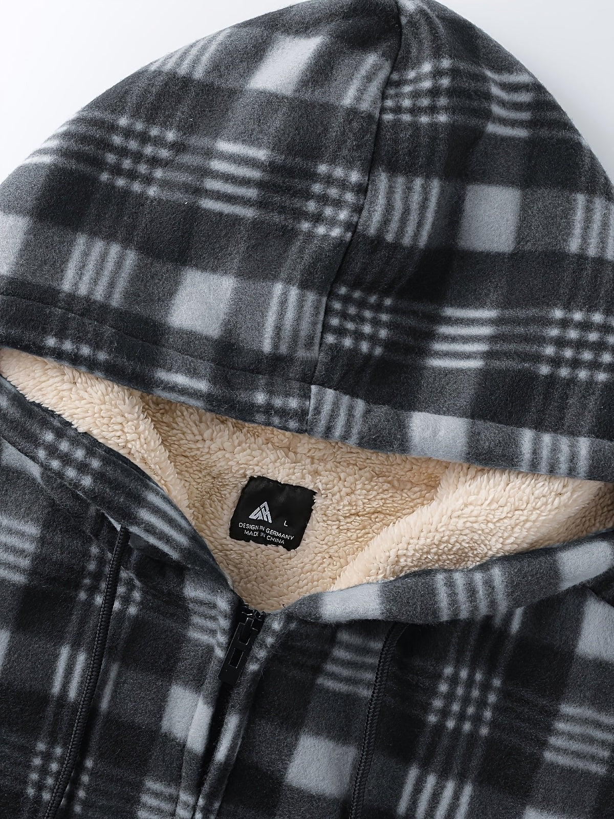 Veste légère zippée à capuche pour femme | Surchemise à carreaux