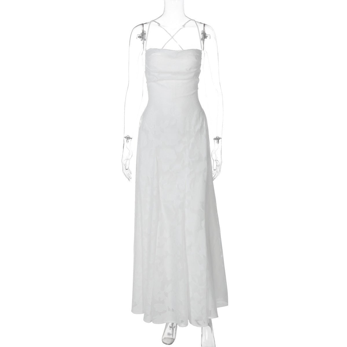 Lace Evening Dress with Ruched Bodice and Side Slit