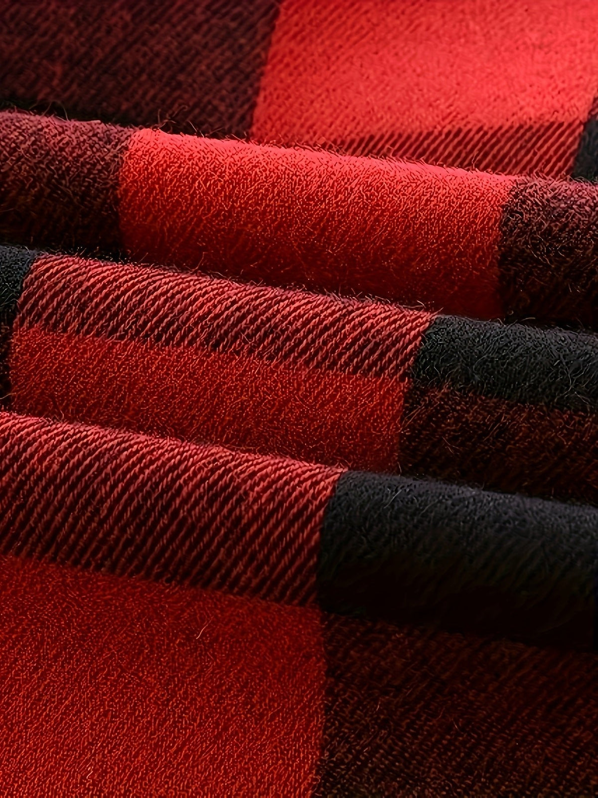 Chemise à carreaux demi-zippée pour homme | Manches contrastantes