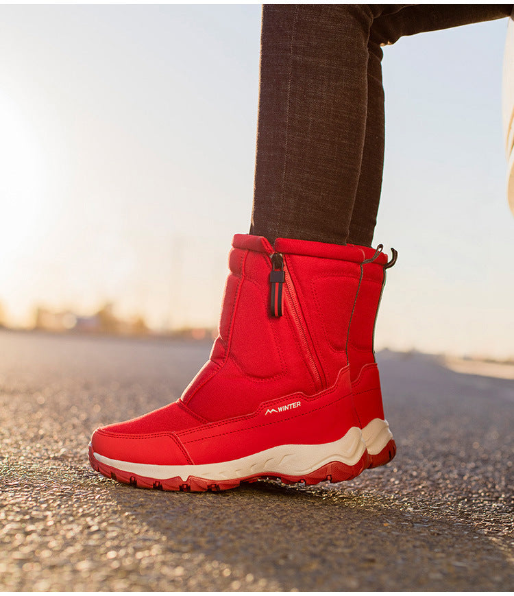 Women's Waterproof Winter Snow Boots with Side Zip