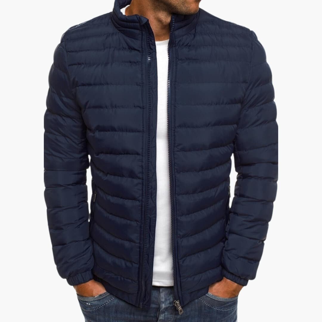 Doudoune légère pour homme à col montant