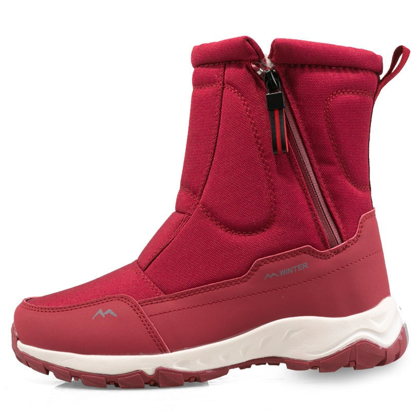 Women's Waterproof Winter Snow Boots with Side Zip