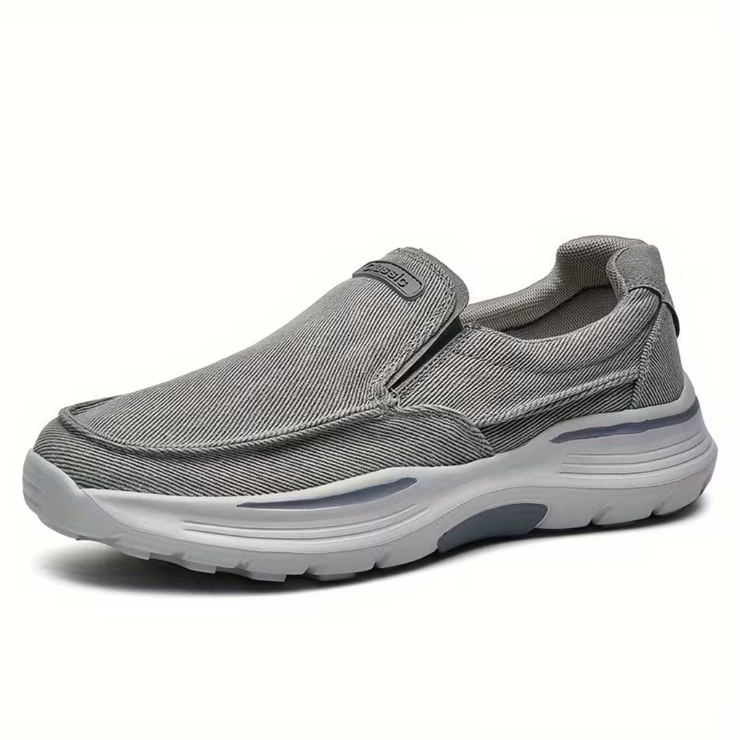Men's Slip-On Trainers | Textured Knit Chunky Sole