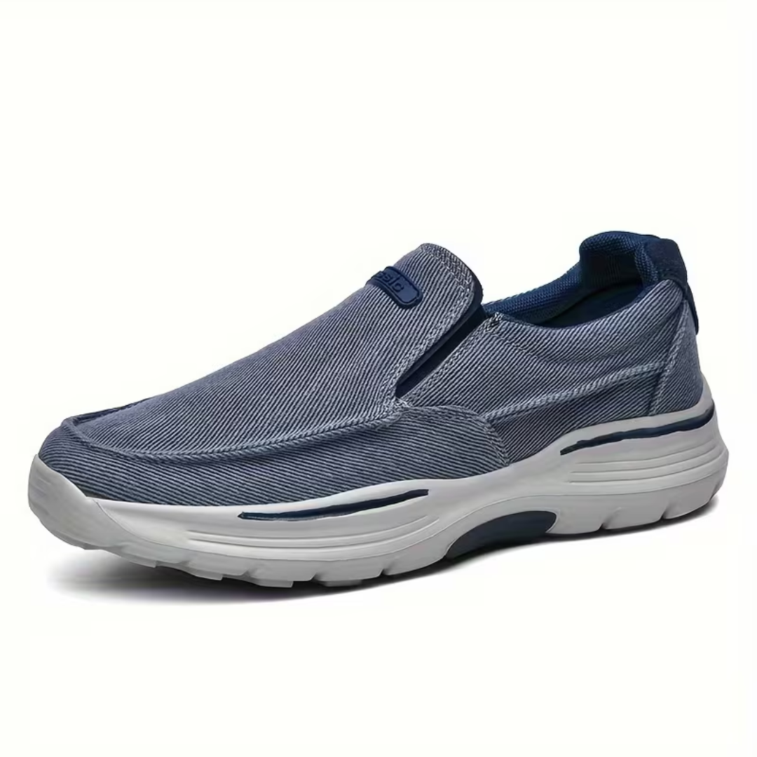 Men's Slip-On Trainers | Textured Knit Chunky Sole