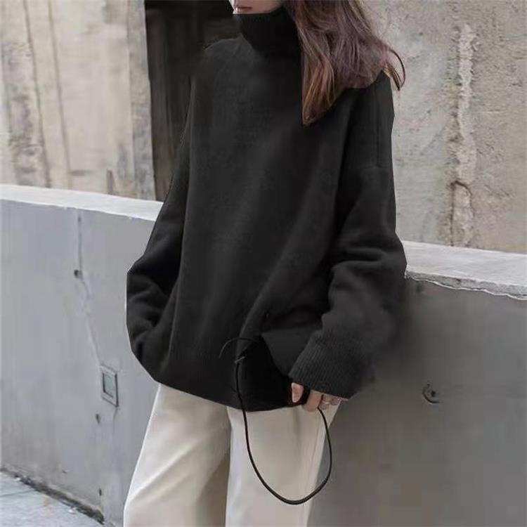 Women's Oversized Roll Neck Knitted Jumper