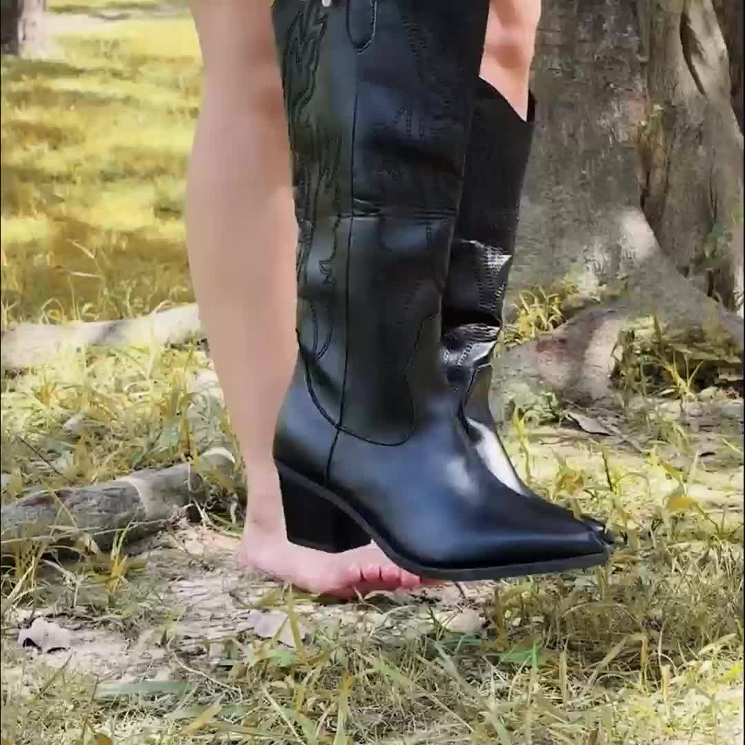 Women’s Knee-High Western Cowboy Boots