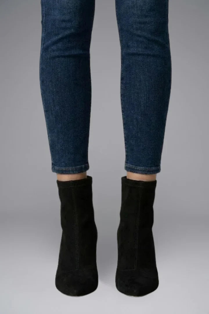 Women's Pointed Toe Ankle Boots | Side Zip Heel Boots