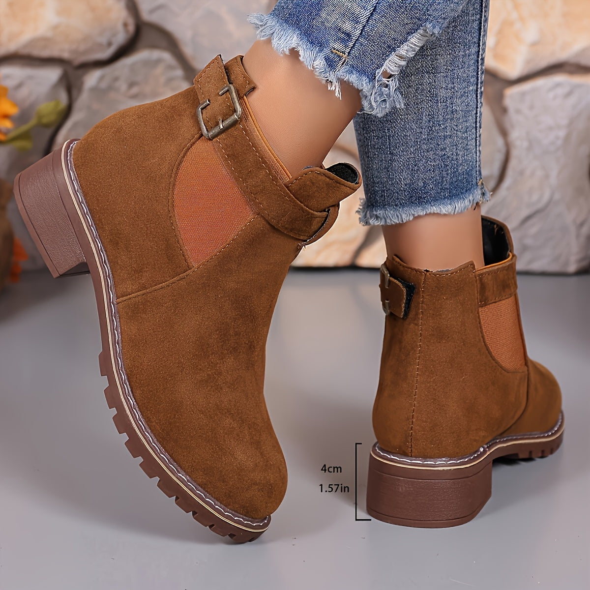 Women’s Buckle Chelsea Ankle Boots