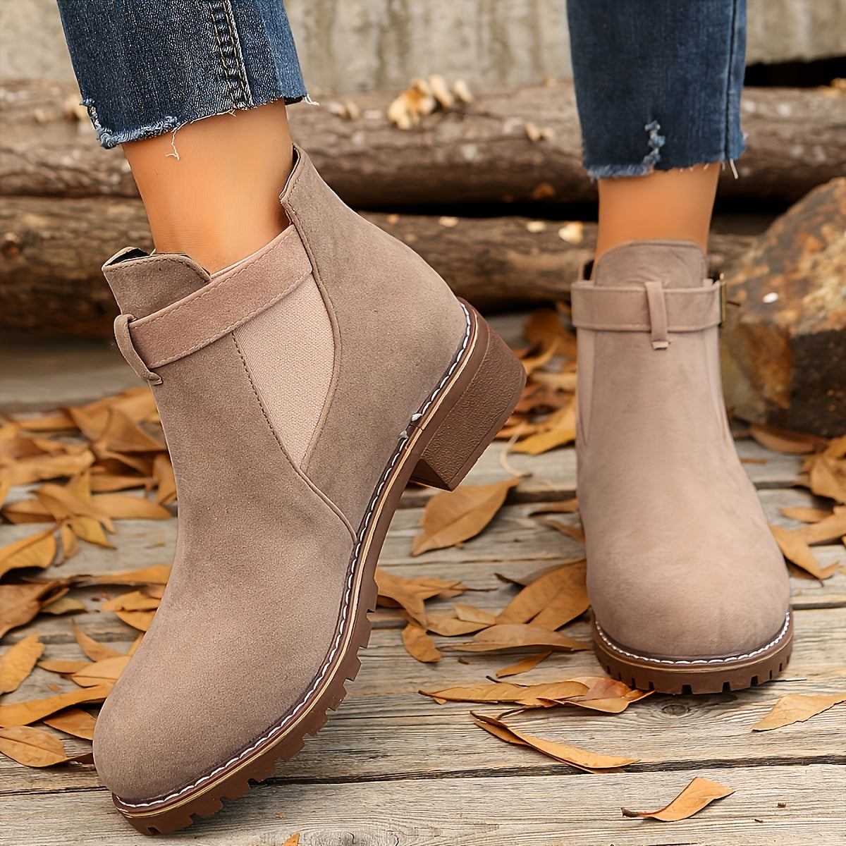 Women’s Buckle Chelsea Ankle Boots