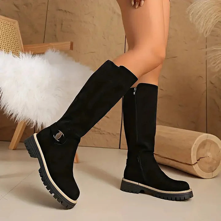 Women’s Knee High Buckle Boots