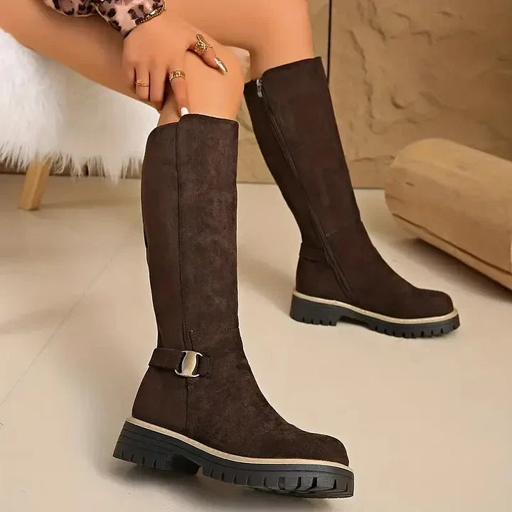 Women’s Knee High Buckle Boots