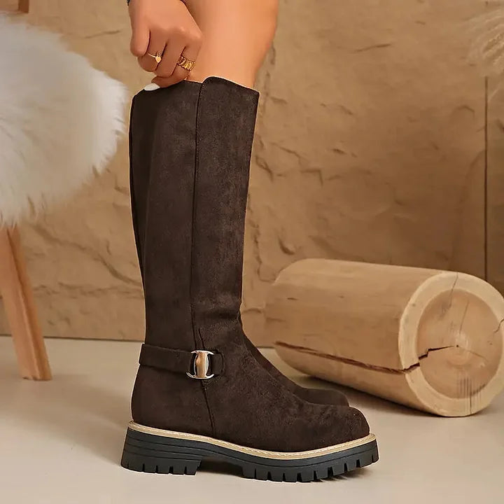 Women’s Knee High Buckle Boots