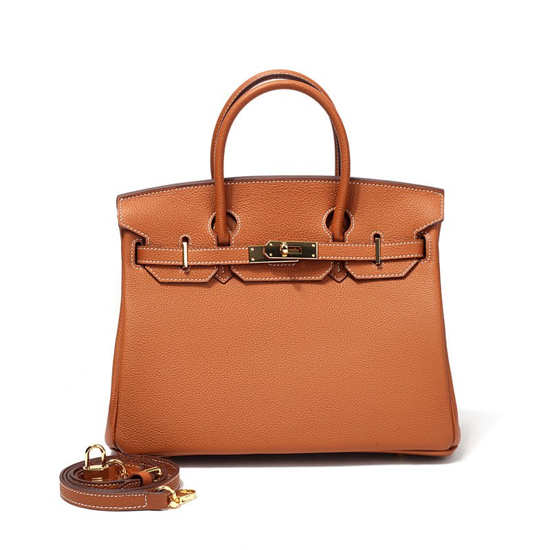 Top-Handle Tote Bag with Padlock Detail
