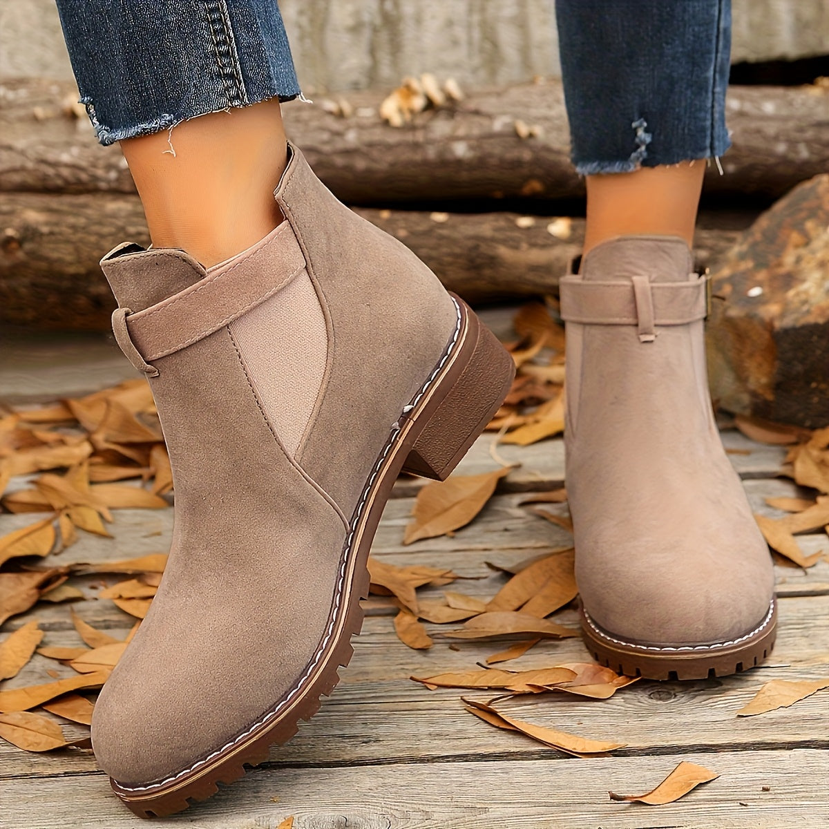 Women’s Buckle Chelsea Ankle Boots