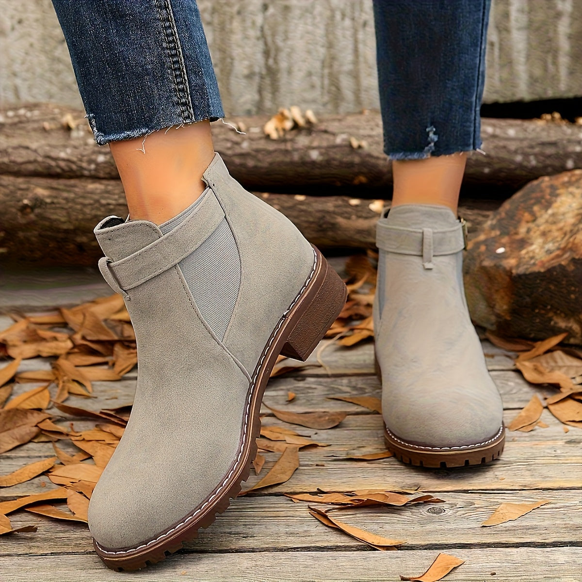 Women’s Buckle Chelsea Ankle Boots