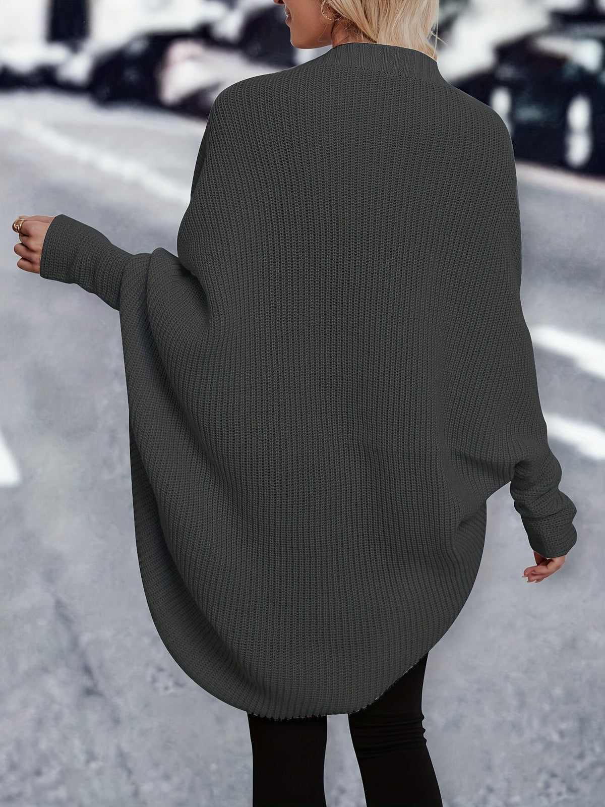 Women's Longline Cardigan | Open Front Knit Layer
