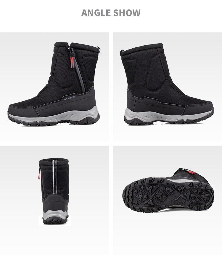 Women's Waterproof Winter Snow Boots with Side Zip