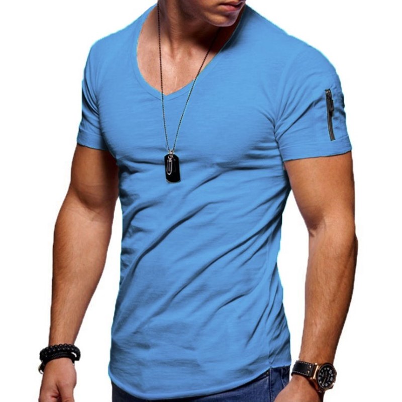Men's Slim Fit V-Neck T-Shirt
