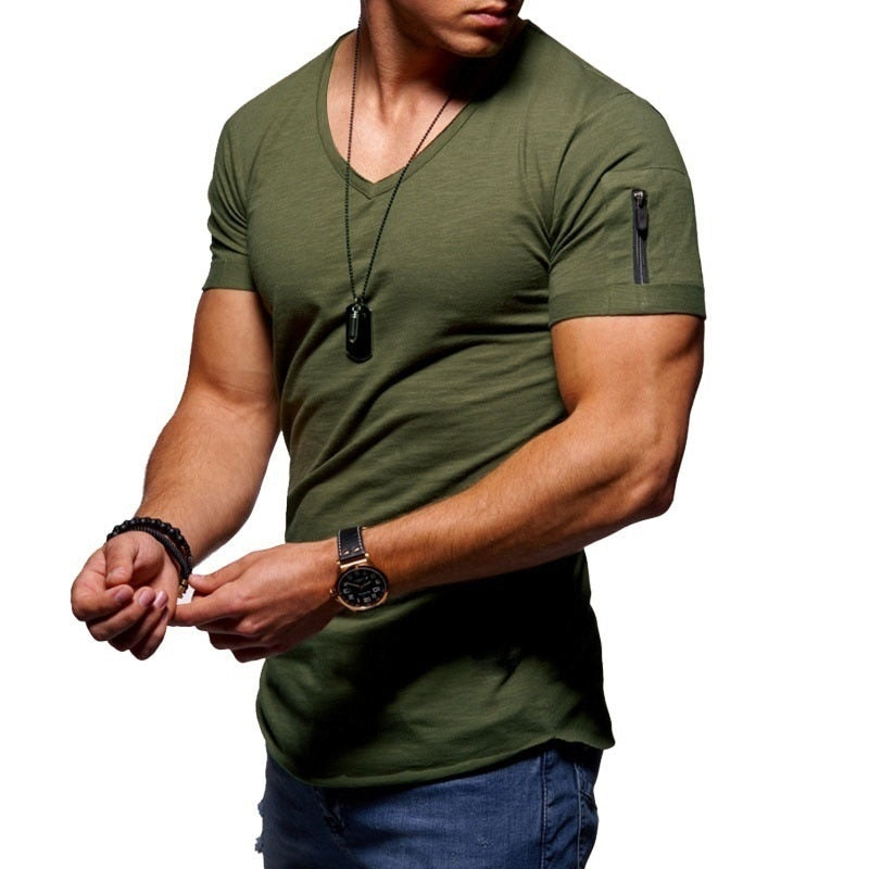 Men's Slim Fit V-Neck T-Shirt