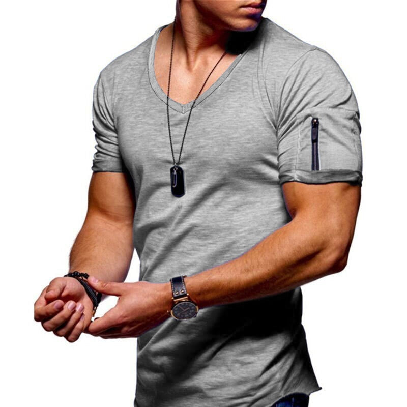 Men's Slim Fit V-Neck T-Shirt
