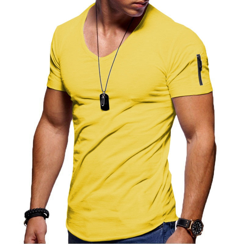 Men's Slim Fit V-Neck T-Shirt