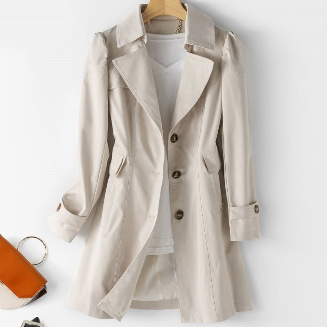 Women’s Tailored Longline Single-Breasted Trench Coat