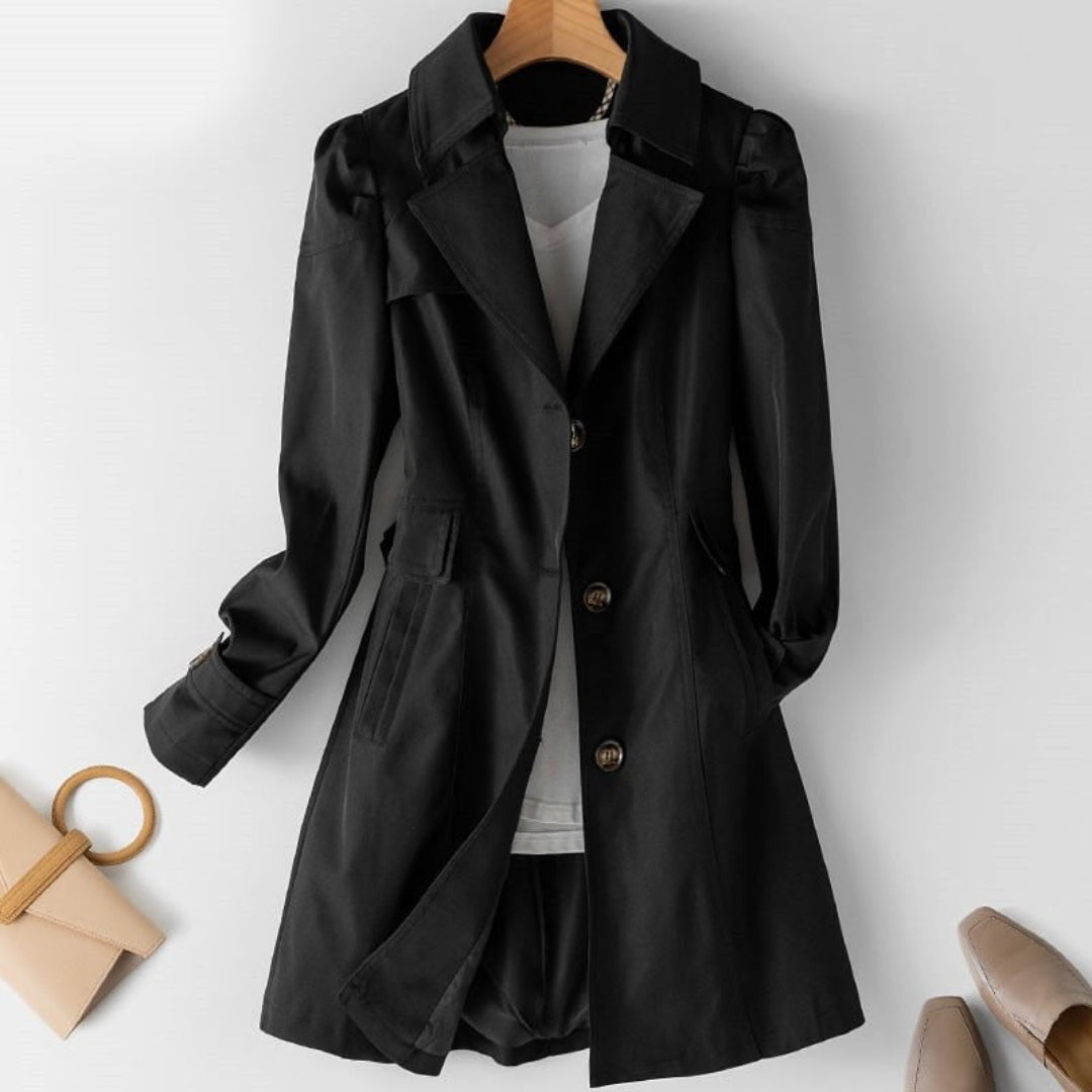 Women’s Tailored Longline Single-Breasted Trench Coat