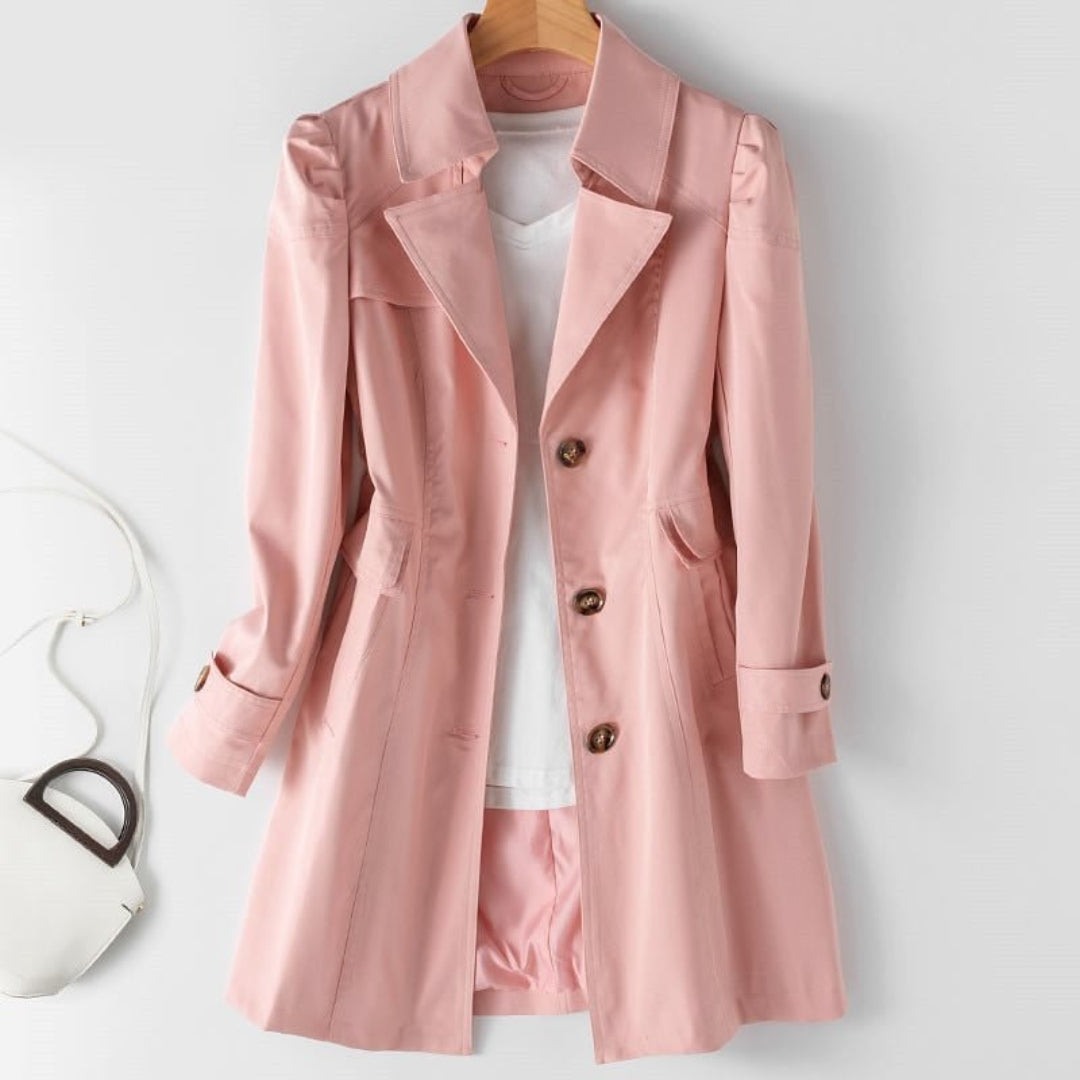 Women’s Tailored Longline Single-Breasted Trench Coat