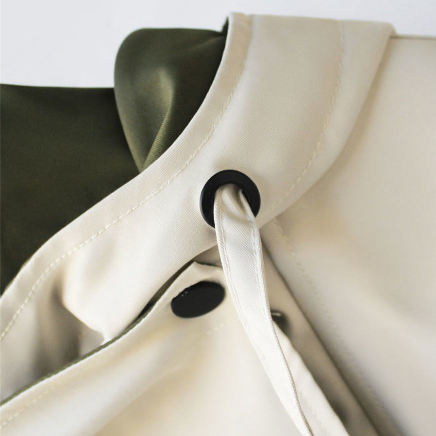 Trench-coat à capuche pour femme | Taille ajustable avec ceinture