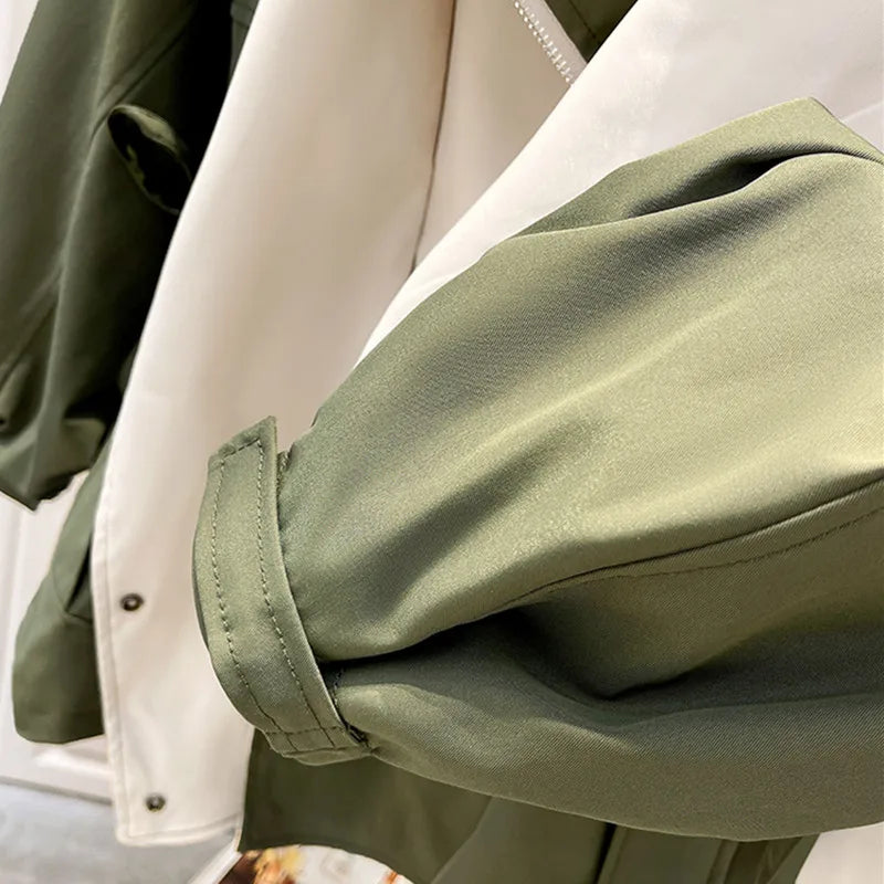 Trench-coat à capuche pour femme | Taille ajustable avec ceinture