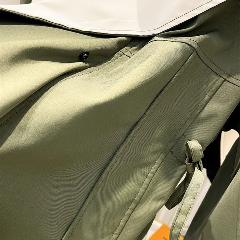 Trench-coat à capuche pour femme | Taille ajustable avec ceinture