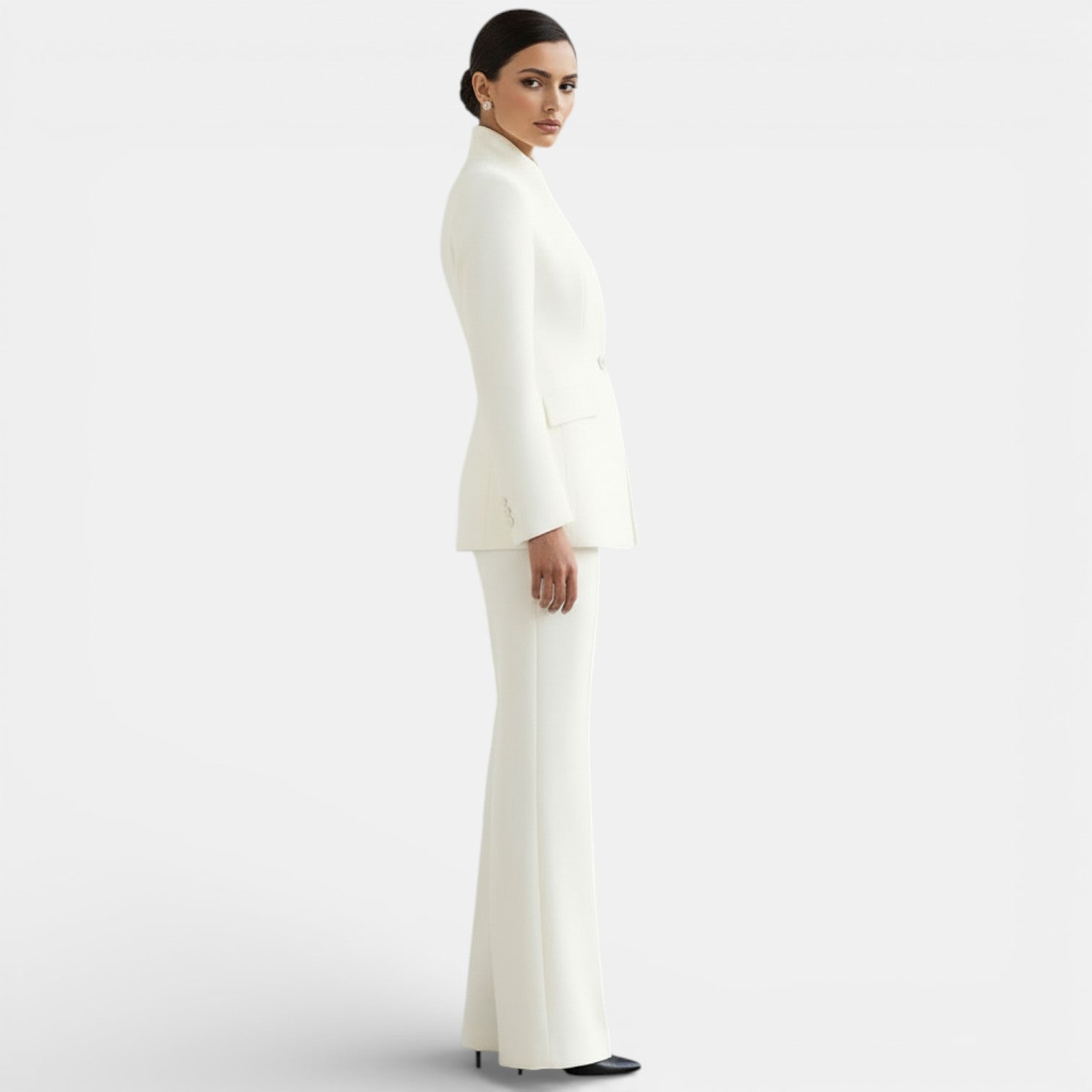 Women's Tailored Blazer & Wide Leg Trouser Suit