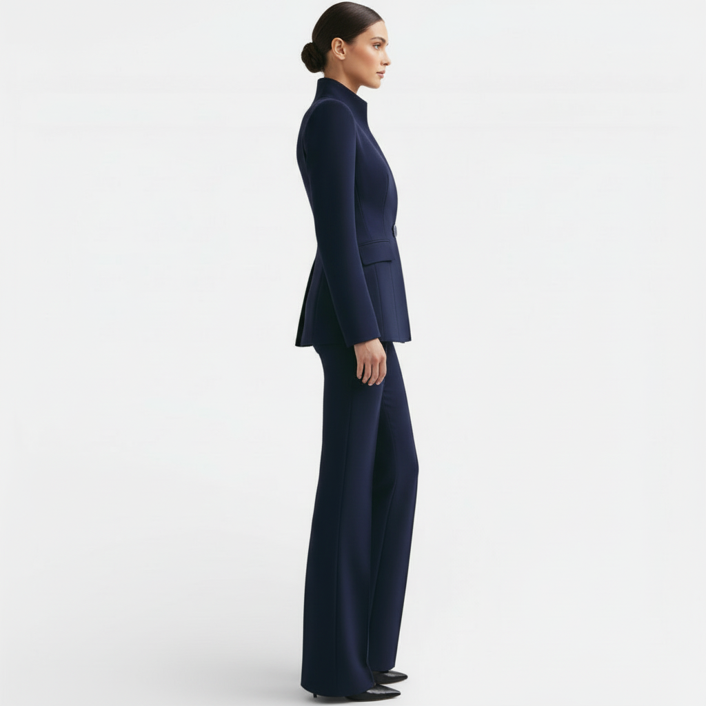 Women's Tailored Blazer & Wide Leg Trouser Suit
