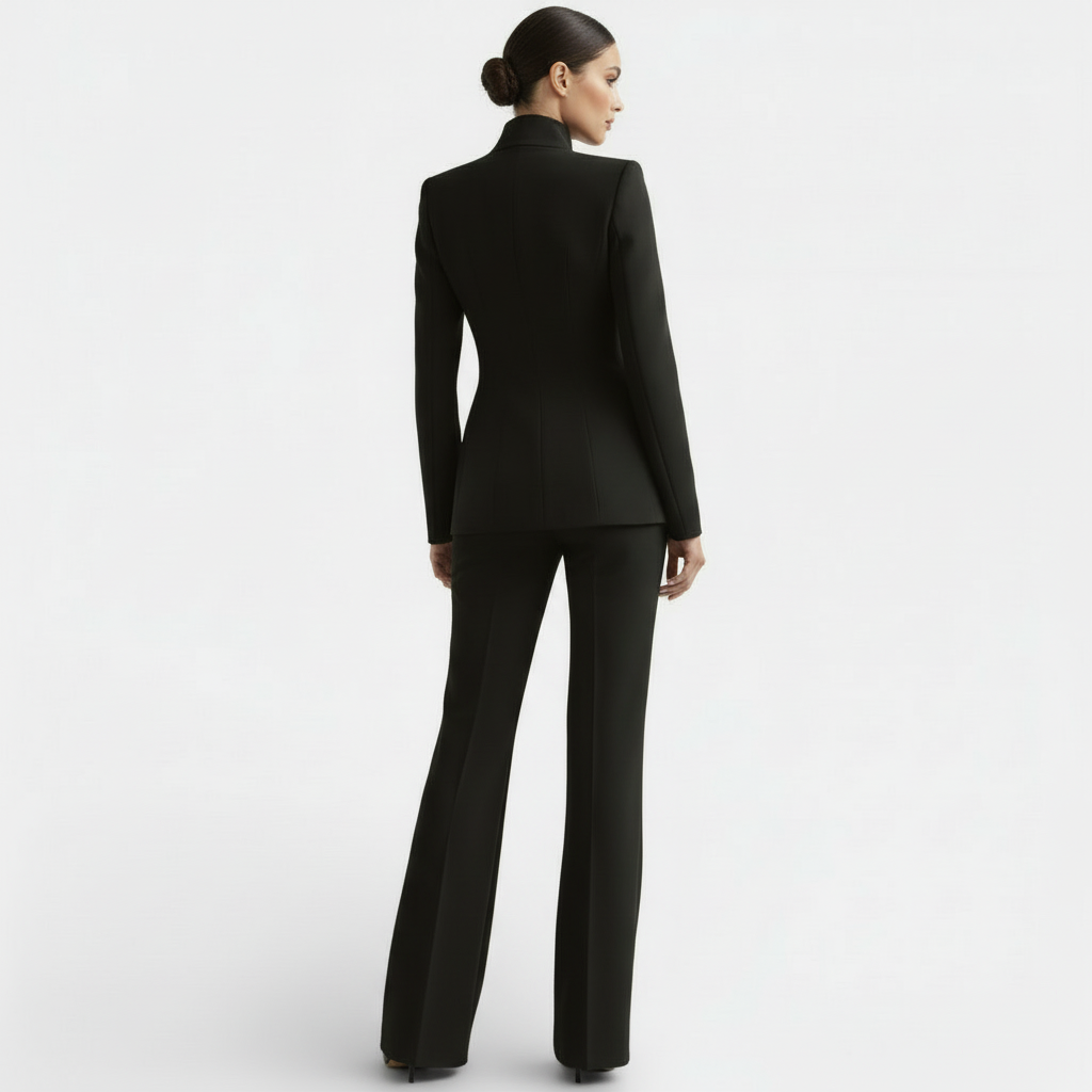 Women's Tailored Blazer & Wide Leg Trouser Suit