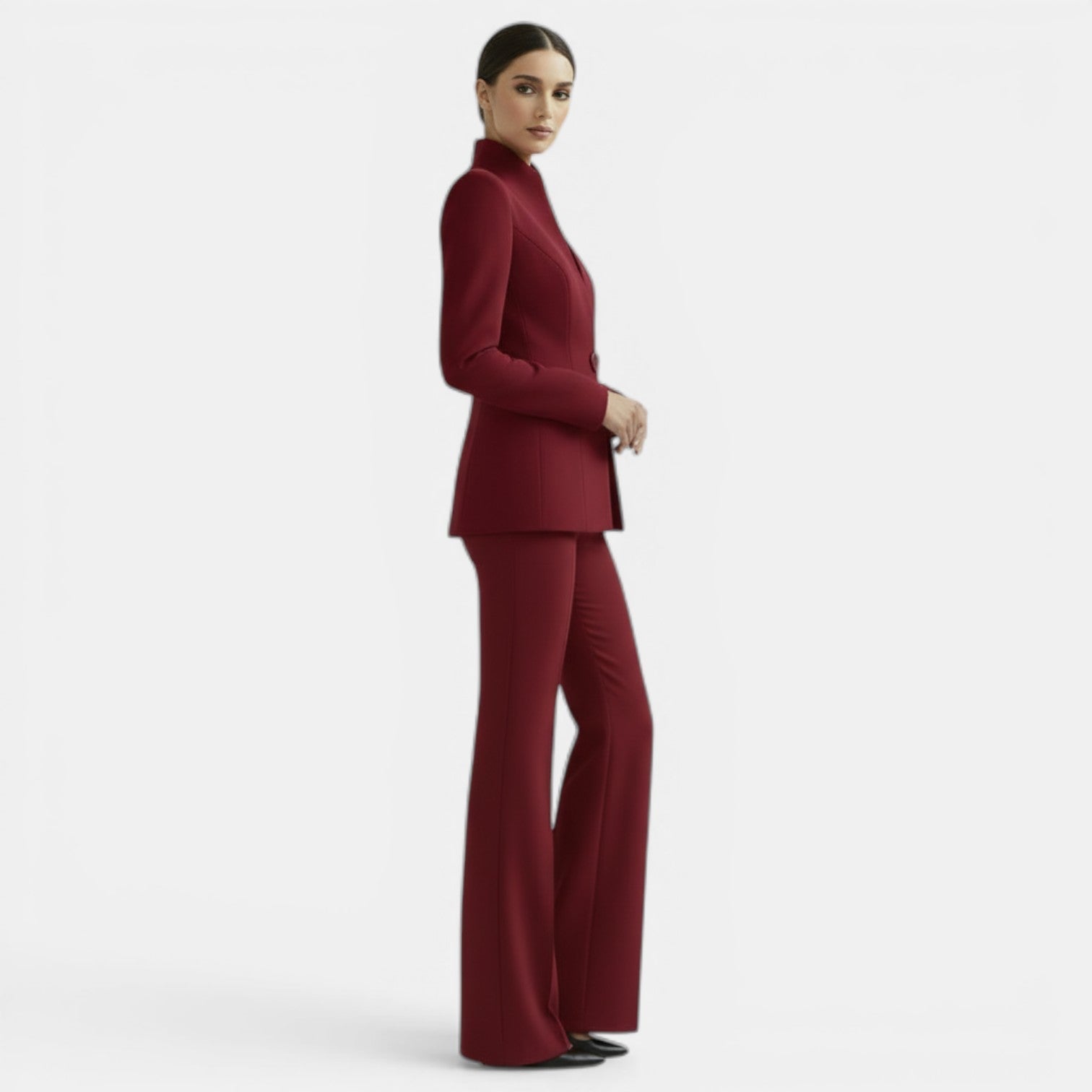 Women's Tailored Blazer & Wide Leg Trouser Suit