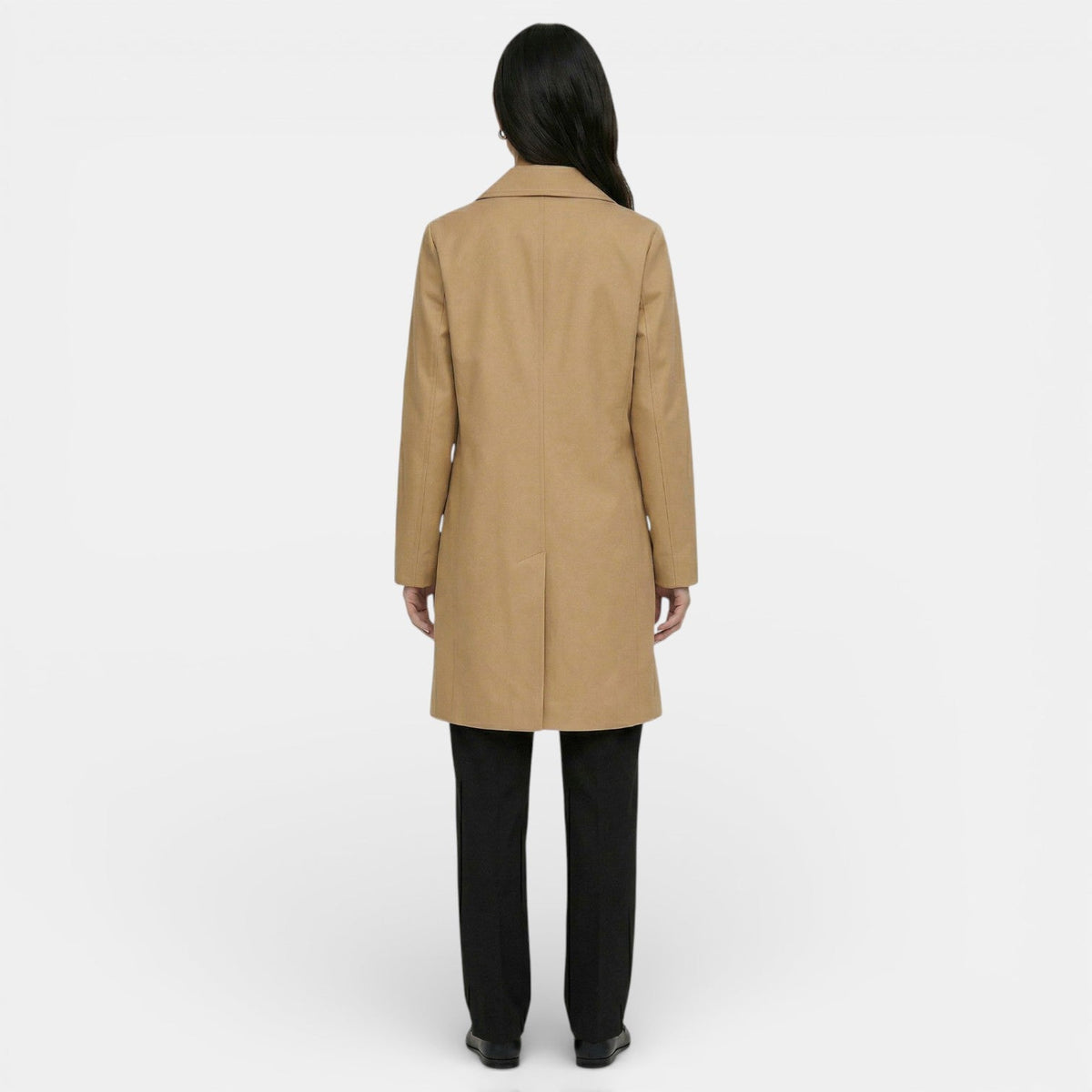 Women’s Single-Breasted Longline Coat